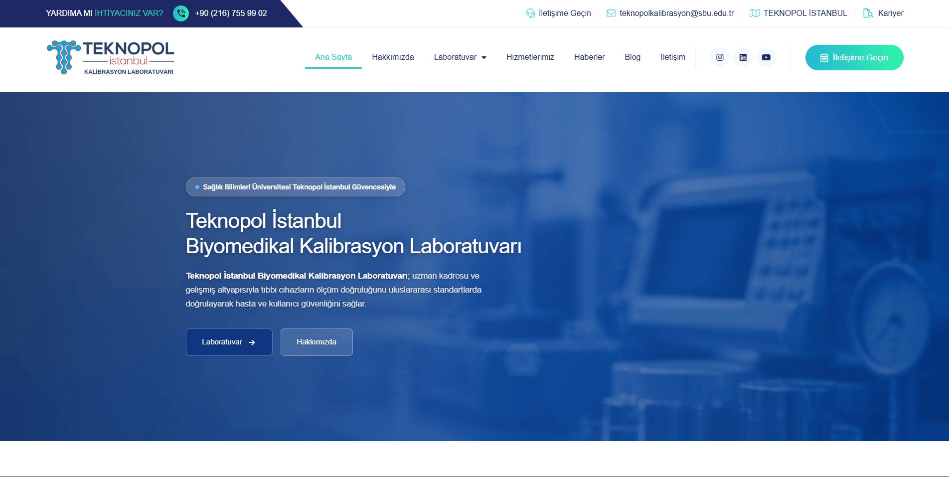 Teknopol İstanbul Biyomedikal Kalibrasyon Laboratuvarı